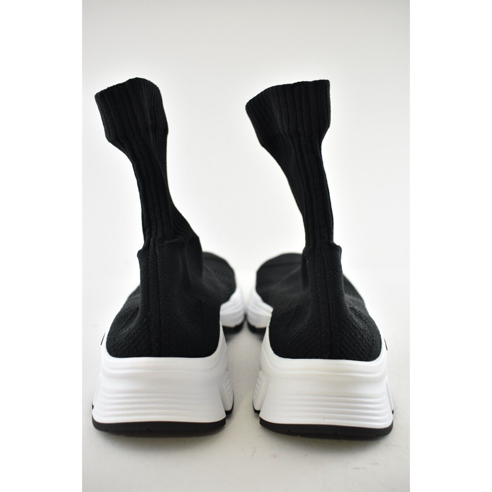 Balenciaga Speed 3.0 Sock Trainer Knit White Black High Top Runner Sneakers 41 - Picture 11 of 12